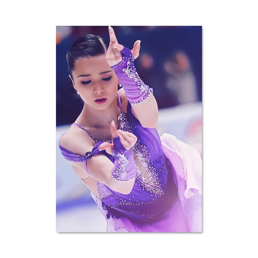 Poster Kamila de valieva exécute